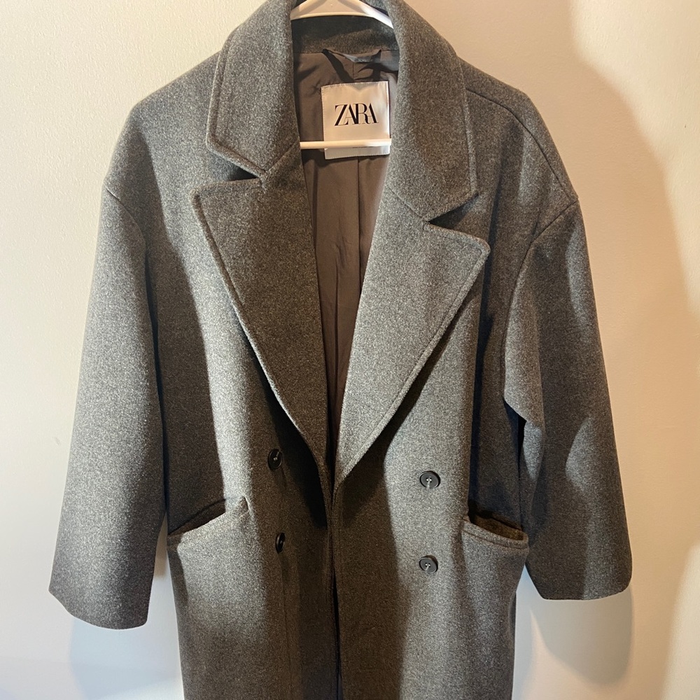 Zara soft oversized coat NWOT